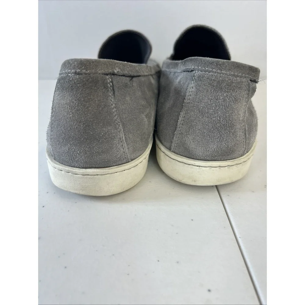 TO BOOT NEW YORK Adam Derrick Made in Italy Grey Suede Loafers Men's Size 11 US